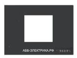 ABB NIE Zenit Антрацит Рамка итальянский стандарт на 2 модуля